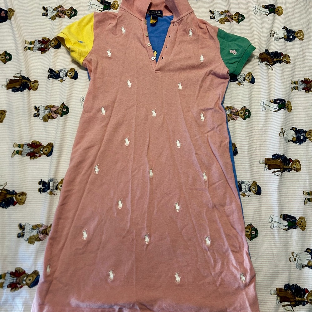 Polo by Ralph Lauren Pink Polo with Blue Accent